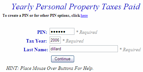 Enter Last Name and Password example